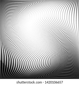 Grunge halftone dots pattern texture 
background. Modern dotted  illustration. Abstract curves. Points backdrop. Grungy spotted pattern. Monochrome template for web design, covers, web sites, banners
