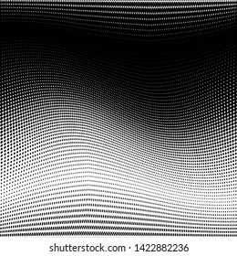 Grunge halftone dots pattern texture 
background. Modern dotted  illustration. Abstract curves. Points backdrop. Grungy spotted pattern. Monochrome template for web design, covers, web sites, banners
