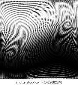 Grunge halftone dots pattern texture 
background. Modern dotted  illustration. Abstract curves. Points backdrop. Grungy spotted pattern. Monochrome template for web design, covers, web sites, banners

