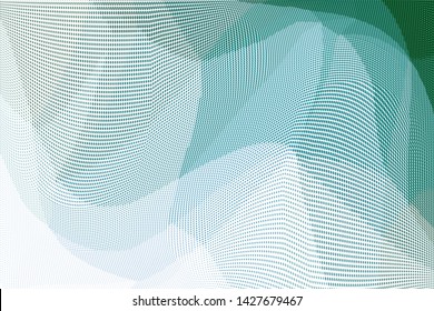 Grunge halftone dots pattern texture background. Low poly design. Modern gradient monochrome dotted vector illustration. Abstract wavy lines.  