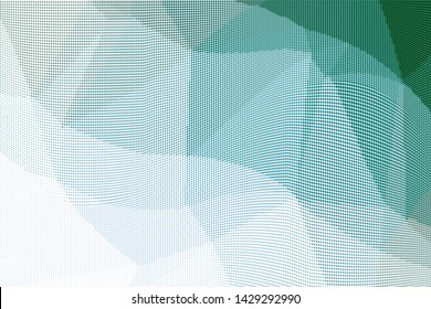 Grunge halftone dots pattern texture background. Low poly design. Modern gradient monochrome dotted vector illustration. Abstract wavy lines