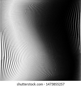 Grunge halftone dots pattern texture background. Modern dotted  illustration. Abstract curves. Points backdrop. Grungy spotted pattern. Monochrome template for web design, covers, web sites, banners
