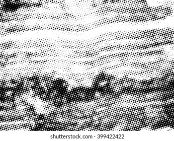 Grunge Halftone Dots Texture.