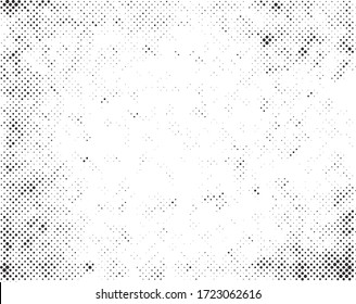 Grunge Halftone Dots Texture Background.