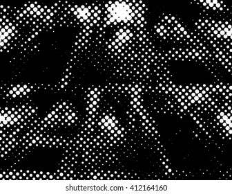 Grunge halftone dots texture background - abstract isolated stock vector template - easy to use