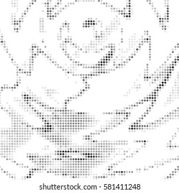 Grunge halftone dots texture background. Spotted vector Abstract Texture
