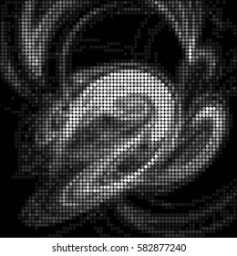 Grunge halftone dots texture background. Spotted vector Abstract Texture