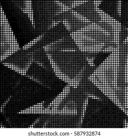 Grunge halftone dots texture background. Spotted cubism vector Abstract Texture