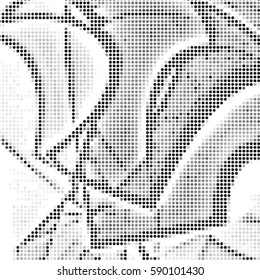 Grunge halftone dots texture background. Spotted vector Abstract Texture