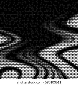 Grunge halftone dots texture background. Spotted vector Abstract wave Texture