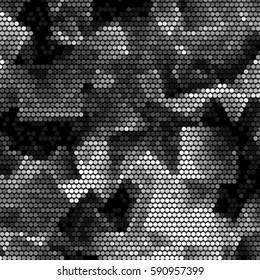 Grunge halftone dots texture background. Spotted vector Abstract cubism Texture
