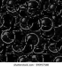 Grunge halftone dots texture background. Spotted vector Abstract bubble Texture