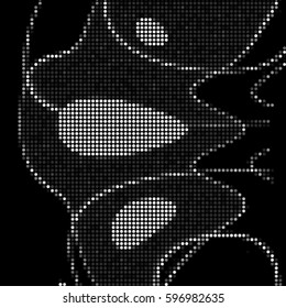 Grunge halftone dots texture background. Spotted vector Abstract Texture