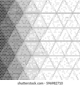 Grunge halftone dots texture background. Spotted vector Abstract triangle Texture