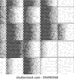 Grunge halftone dots texture background. Spotted vector Abstract checkered Texture