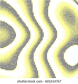 Grunge halftone dots texture background. Spotted vector Abstract yellow colorful Texture