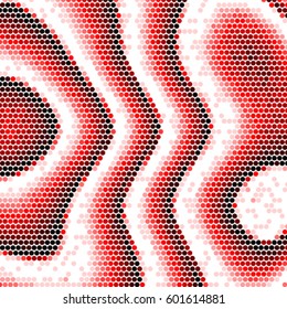 Grunge halftone dots texture background. Spotted vector Abstract red colorful Texture