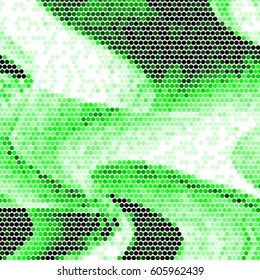 Grunge halftone dots texture background. Spotted vector Abstract green colorful Texture