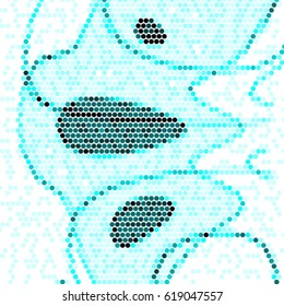 Grunge halftone dots texture background. Spotted vector Abstract colorful Texture