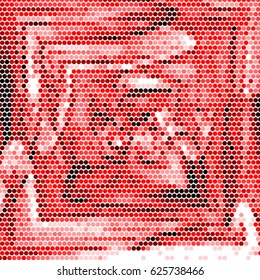 Grunge halftone dots texture background. Spotted vector Abstract colorful Texture