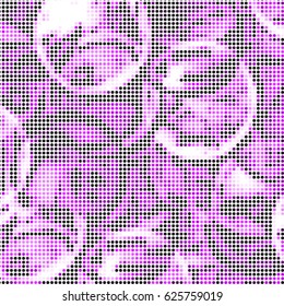 Grunge halftone dots texture background. Spotted vector Abstract colorful Texture