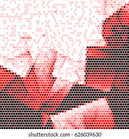 Grunge halftone dots texture background. Spotted vector Abstract colorful Texture