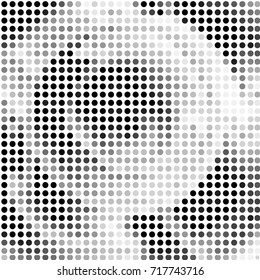 Grunge halftone dots texture background. Spotted vector Abstract Texture
