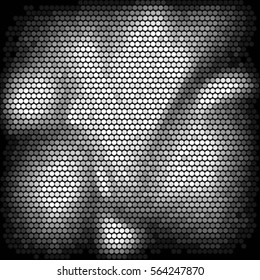 Grunge halftone dots texture vector background. Spotted Abstract Texture
