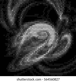 Grunge halftone dots texture vector background. Spotted Abstract Texture
