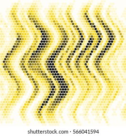 Grunge halftone dots texture vector background. Spotted yellow Abstract Texture