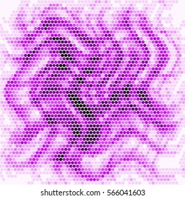 Grunge halftone dots texture vector background. Spotted purple Abstract Texture