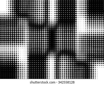 Grunge halftone dots vector background . . Distress Dirty Damaged Brush Overlay Texture . 