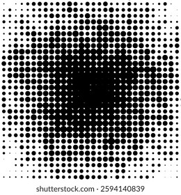 Grunge halftone dots vector texture background dotted