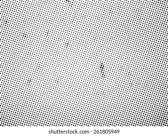 Grunge halftone dots vector texture background . Border Frame .