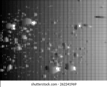 Grunge halftone dots vector texture background . Dotted Abstract Vector Texture . Distress Dirty Damaged Brush Overlay Texture