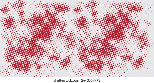 Grunge halftone dots vector texture background dotted