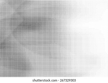 Grunge halftone dots vector texture background. Pixel 