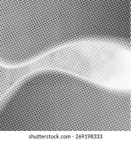 Grunge halftone dots vector texture background .