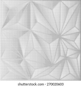 Grunge halftone dots vector texture background .