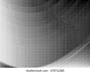 Grunge halftone dots vector texture background . Dotted Abstract Vector Texture . Distress Dirty Damaged Spotted Circles Overlay Texture 