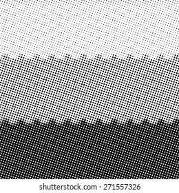 Grunge halftone dots vector texture background. Pixel 