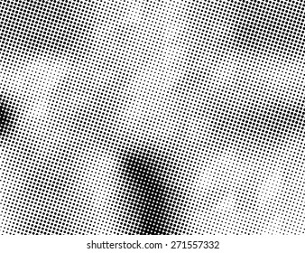 Grunge halftone dots vector texture background. Pixel 