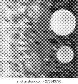 Grunge halftone dots vector texture background .