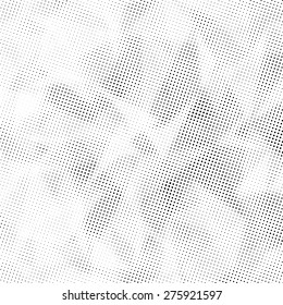 Grunge halftone dots vector texture background . 