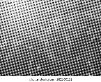 Grunge halftone dots vector texture background .