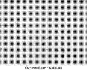Grunge halftone dots vector texture background. Pixel 