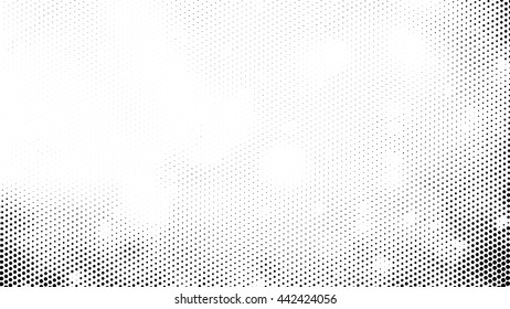 Grunge halftone dots vector texture background