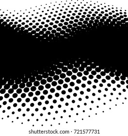 Grunge halftone dots vector texture background. Pixel