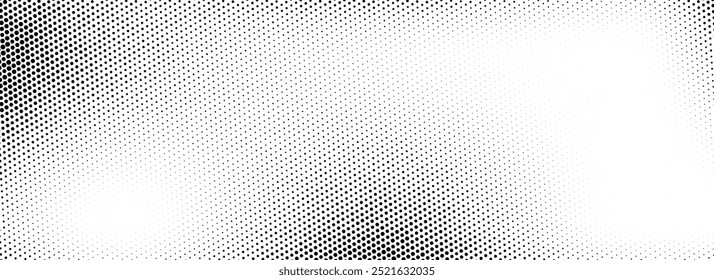 Textura de poeira de meio-tom grunge. Papel de parede de partículas de areia bitmap. Fundo de ruído de grão esmaecido. Plano de fundo pixelado de pop art retrô. Anime ou história em quadrinhos. Gradiente de fuga de pontos ou manchas vetoriais