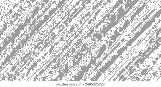 Grunge halftone gradient background. Faded grit noise texture. White and black sand wallpaper. Retro pixelated backdrop. Anime or manga style comic overlay. Vector design